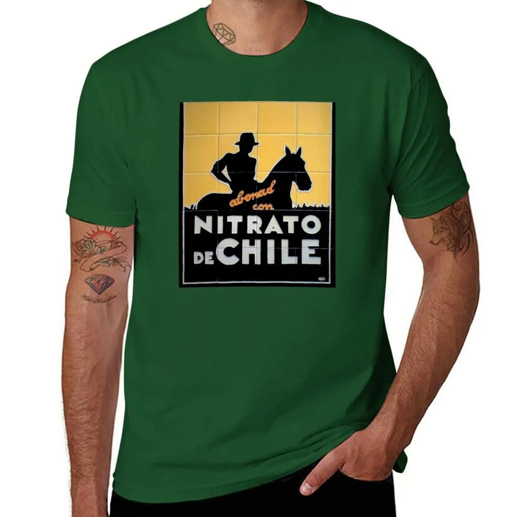 Short Sleeve Cotton Streetwear Chile Nitrate Nitrato De Chile Spanish Version Tshirt Custom Tees Unisexs Clothing Harajuku 2024