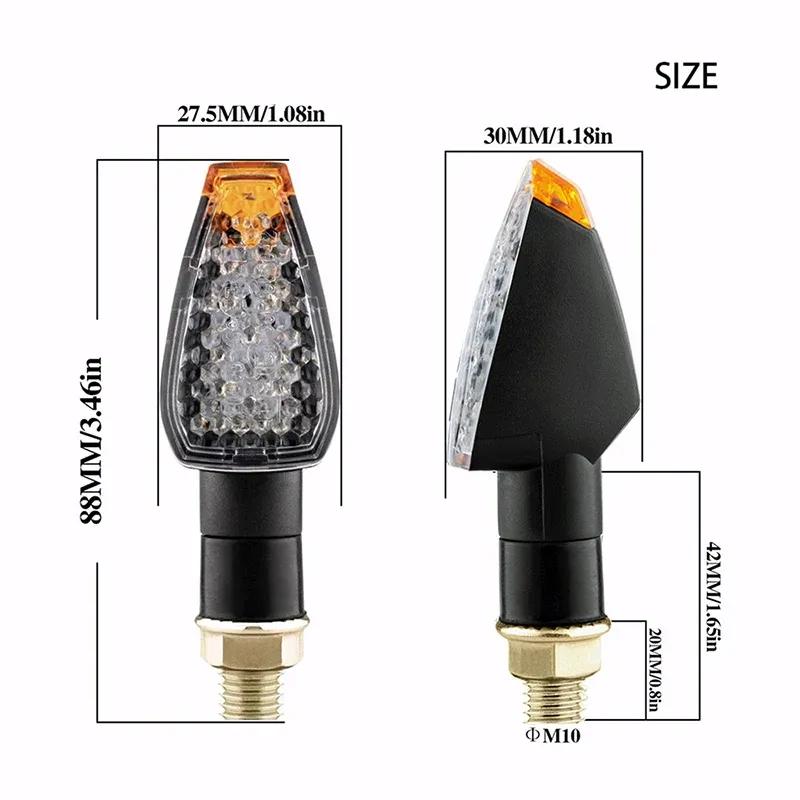 Motorcycle LED Turn Signals Lights Blinker Indicator Light 12V Moto Turn Signal Lamp For Honda For Yamaha For Cafe Racer