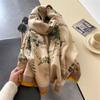 Women Winter Scarf Cashmere Pashmina Shawls and Wraps Bufandas Floral Print Warm Thick Scarves Blanket for Lady  Newpe