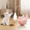 Набор игрушек для кошек: Игрушка-кормашка в виде удильщика с кошачьей мятой + Удочка-дразнилка + Неваляшка, Самоиграющая и интерактивная для снятия скуки,