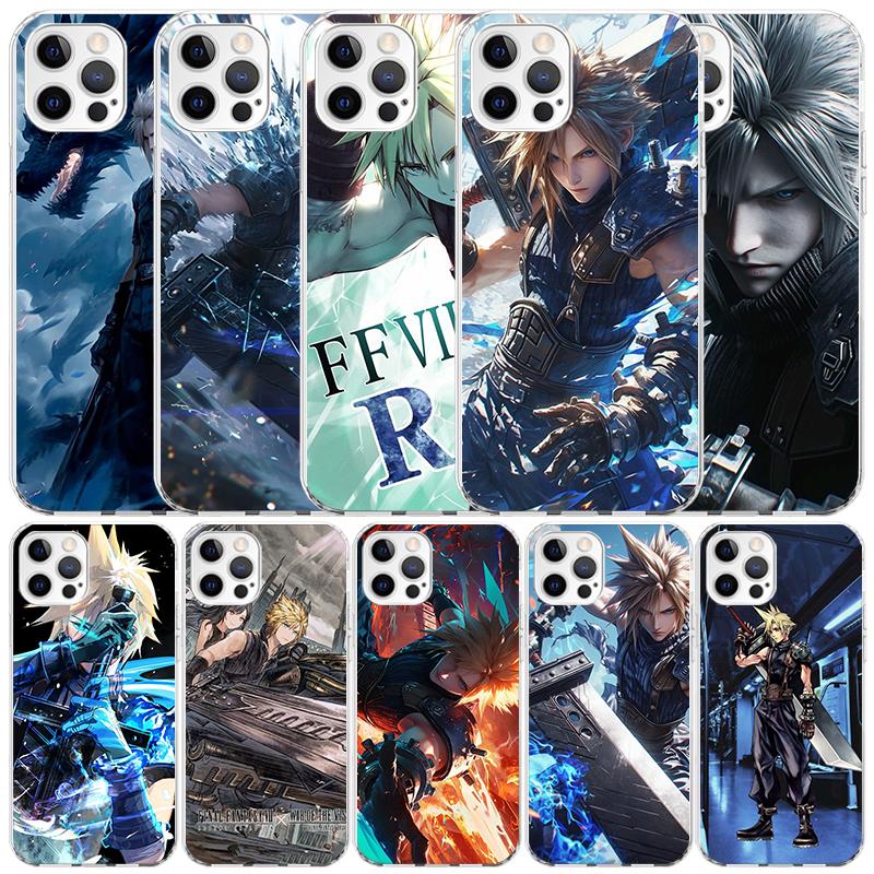 Final Fantasy FF VII Soft Cover for iPhone 16 17 Air 15 14 Pro Max 16E Phone Case 13 Mini 12 11 7 SE 8 Print Pattern Fit Cases 1