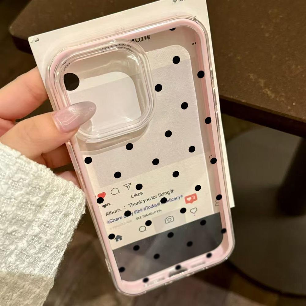Милый черный бантик Чехол для телефона Для iPhone 17 Pro Чехол iPhone 15 13 11 12 14 16 Pro Max 17 Air 2 в 1 Ударопрочный Силиконовый Чехол