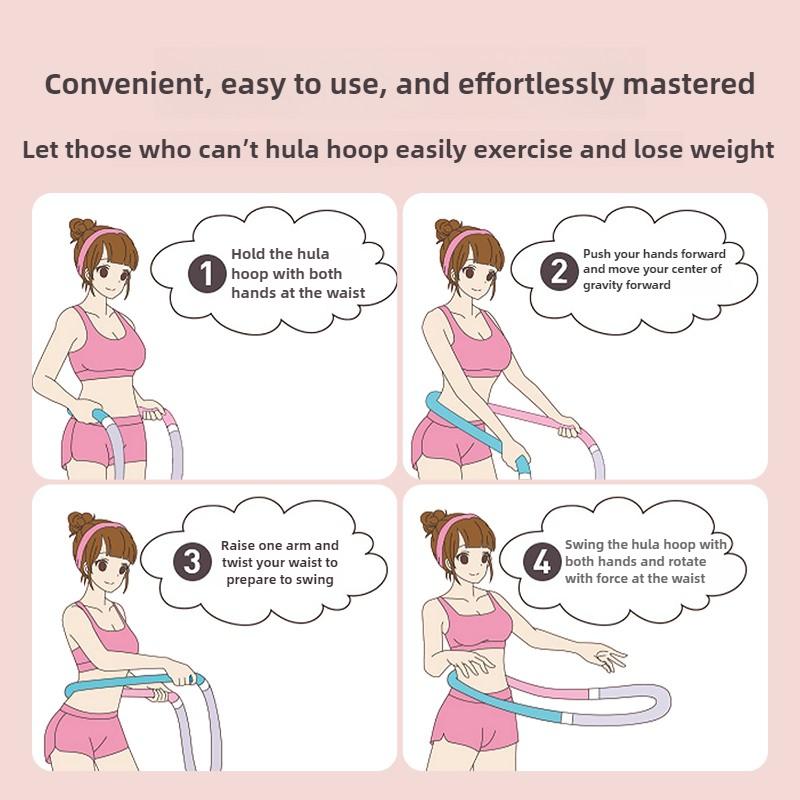 2/2.7/3 Catty Fitness Hoops Outdoor Pilates Exercise Ring Workout Thin Waist Weight Loss Aerobic Training Equipment for Home Gym