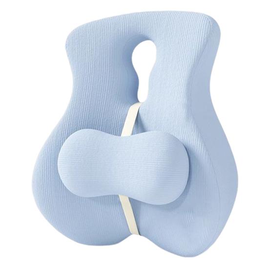 Подушка для поддержки спины Подушка для поясничной поддержки из пены с эффектом памяти Поддержка спины для стула с регулируемым ползунком для офисного стула Стул для компьютерного стола