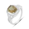 Серебряное кольцо с Султанит султанитом 3.8ct, вес изделия 3,86 гр (2171324)