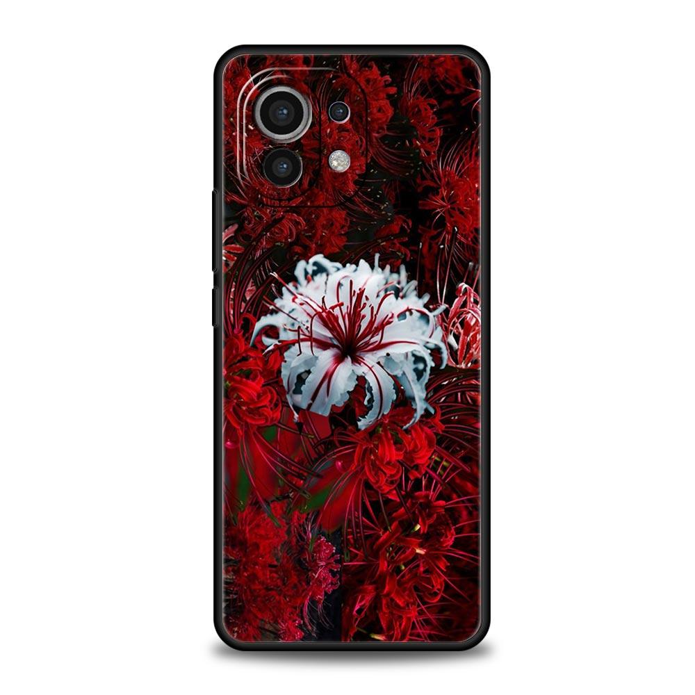 Чехол для телефона для Xiaomi Mi 17 15 14 13 12 11 Ultra 15T 14T 13T 12T 11T Pro Lite 5G Мягкий ТПУ Capas Lycoris Radiata Fundas Сумка