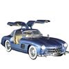 1/24 Mercedes Benz 300SL Alloy Classic Vintage Car Model Car Model Diecast Metal Pull Back Sound Light Car for Children Gift