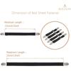 4Pcs/lot Bed Sheet Fasteners Holder Gadgets for Bed Sheet Organizer Mattress Cover Clip For Home Elastic Straps Adjustable Clips