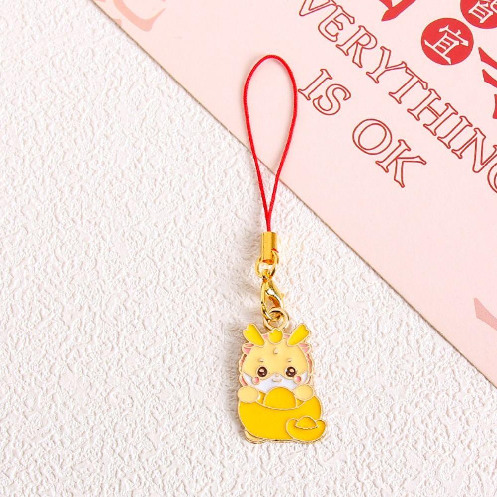 Zodiac Dragon Year Phone Charm Chinese Dragon Phone Lanyard  Festival Decoration