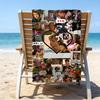 proof beach towel with a Rudy Pankow1 pattern - soft,absorbent,quick-drying,machine washable - perfect for swimming,camping,bathing