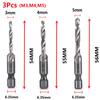 Hex Shank Titanium Plated HSS Screw Thread Metric Tap Drill Bits Screw Machine Compound Tap M3 M4 M5 M6 M8 M10 Hand Tools