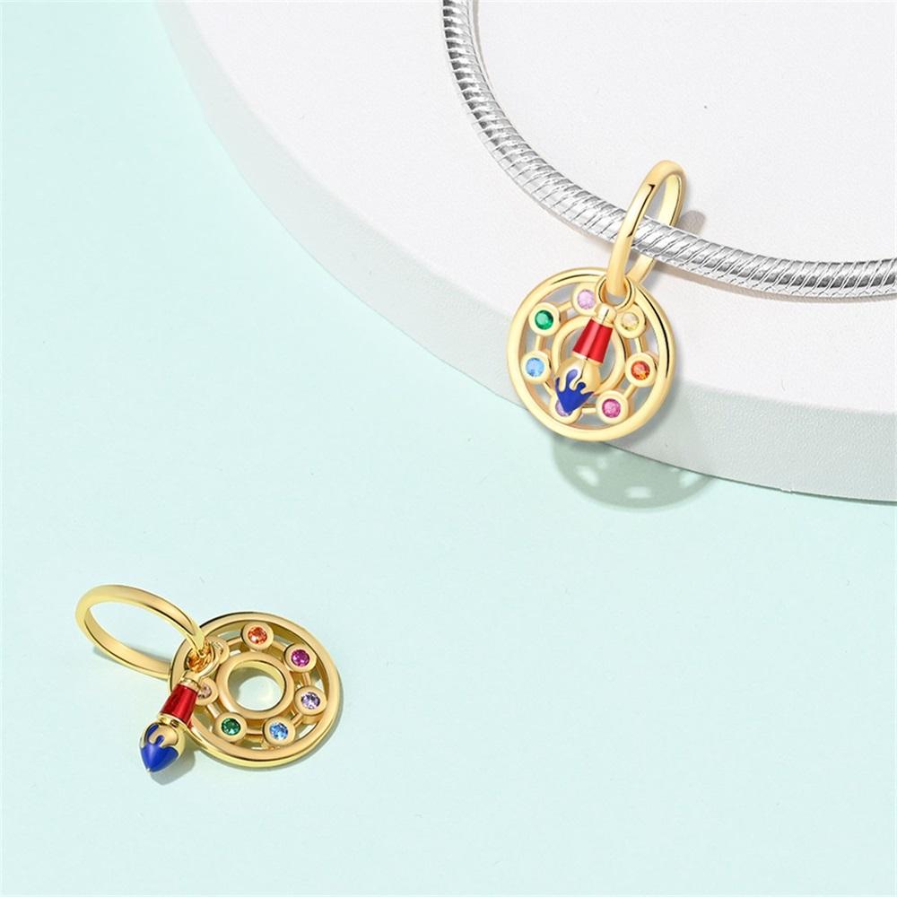 Шармы Медное Искусство Серия Музыкальная Тема Подвеска с Бусинами Для Оригинального Браслета 3 мм Ожерелье Женские Роскошные Изысканные Ювелирные Изделия Подарок