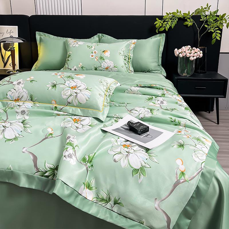 Летний комплект одеяла из тенселя: 25 дизайнов - Легкий шелк, Стирающийся, Идеально подходит для кроватей в студенческих общежитиях