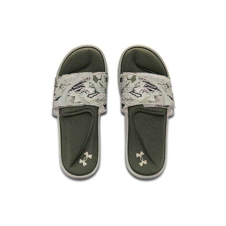 Under Armour Ignite 6 Graphic Strap Slide Khaki Base Camo Мужские кроссовки Green Marine-Od-Green 3024450-200