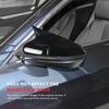 Накладка на боковое зеркало в стиле "рог", крышка зеркала заднего вида для Honda Civic 10-го поколения, аксессуары для экстерьера 2016 2017 2018 2019 2020 2021