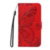 For Honor 400 5G (Global) Case Butterfly Pattern PU Leather Folio Flip Phone Cover -  Red