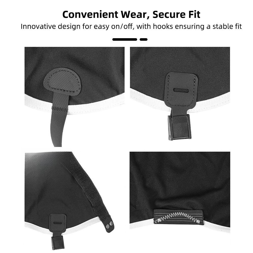 Waterproof Gaiters for Hiking & Trail Running Black Elastic Shoe Gaiters with DWR Adjustable Straps for Women/Men Hiking Shoes