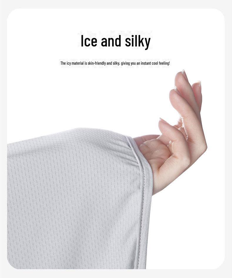 Мужская и женская дышащая футболка с коротким рукавом из шёлка, устойчивая к ультрафиолетовому излучению, для летних видов спорта на открытом воздухе