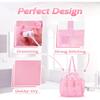 Mesh Shower Caddy Bag Portable Drawstring Bathroom Organizer College Dorm Shower Bag for Gym Swimming Travel Camping