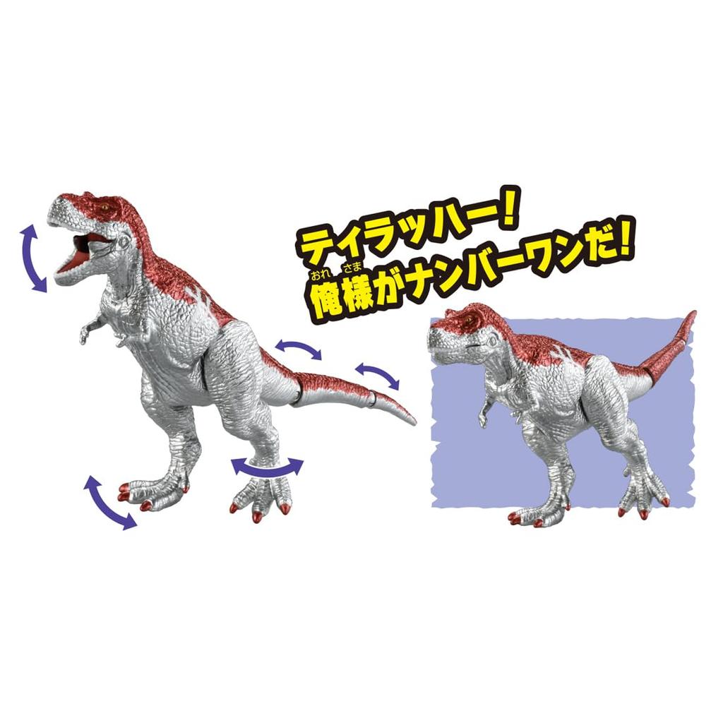TAKARA TOMY Ania Adventure Continent Ania Kingdom Iron Blaze Animal Dinosaur Toy Ages (Тиранозавр) 3+