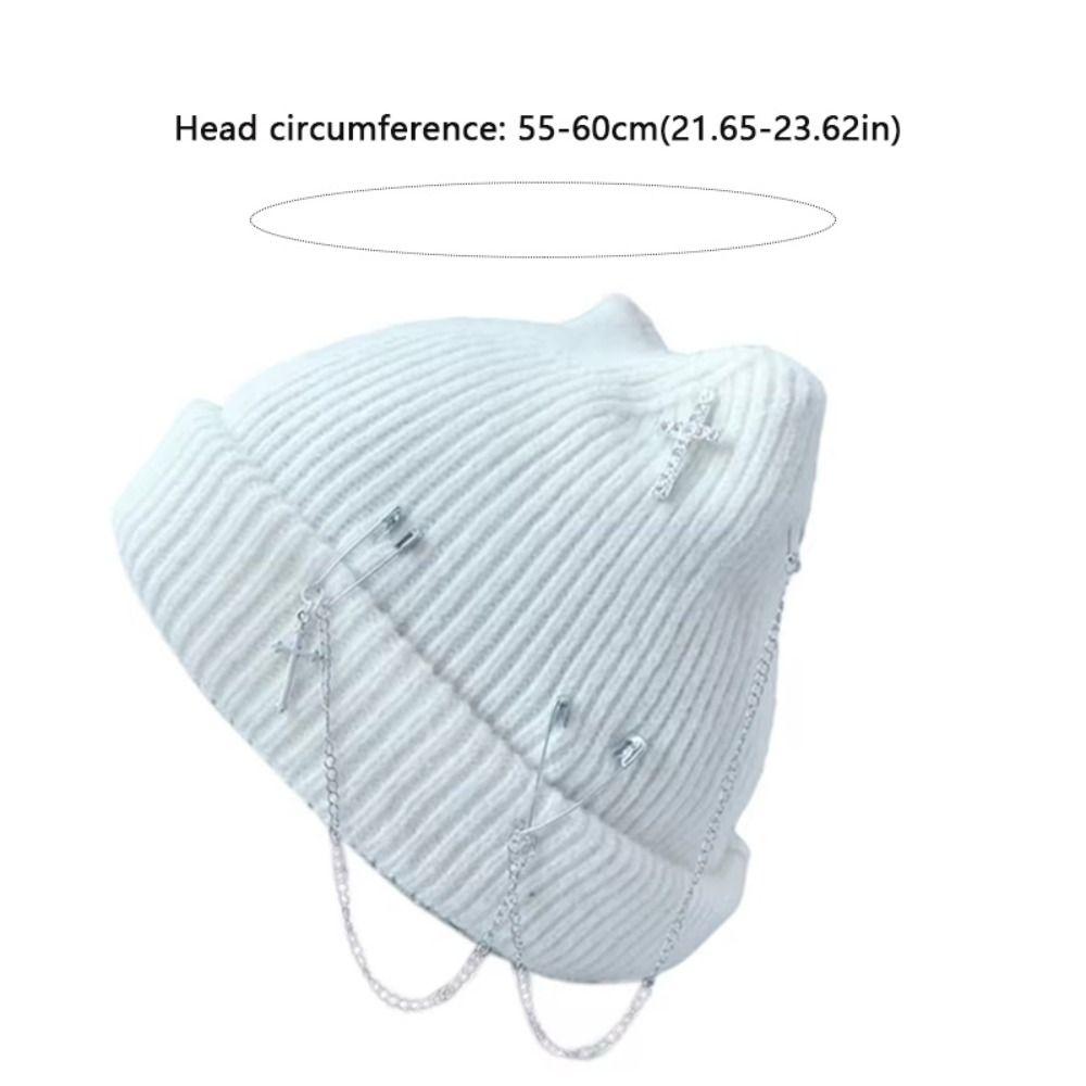 Subculture Headwear Y2K Cat Ear Hat Handmade Pullover Hat Punk Beanie Hat Female Teens