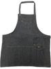 Unisex Adjustable Length Around Free Size [EDWIN] Apron, Neck, Denim, Black,