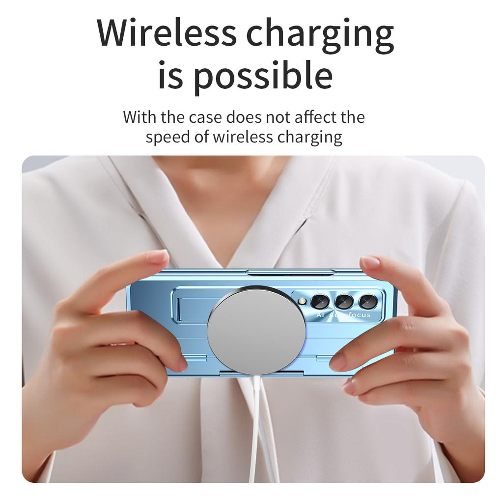 Жесткий доспех для Samsung Galaxy Z Fold 4 Fold3 5g, чехол-подставка, защитная петля, стеклянная пленка