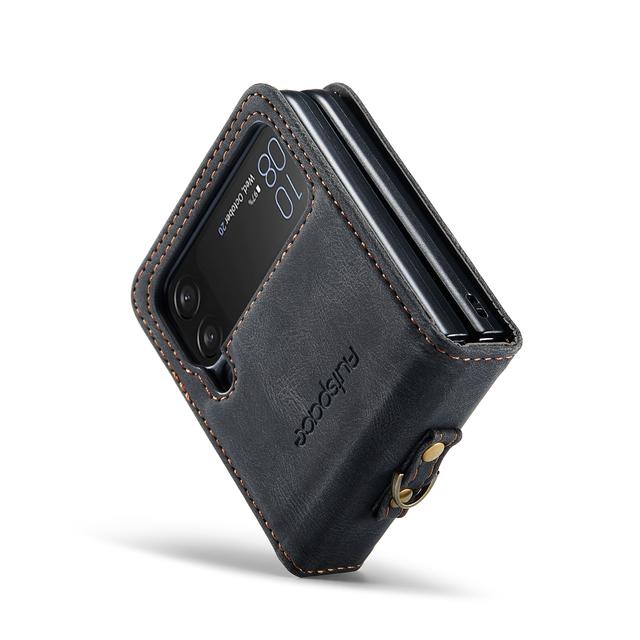 Антидетонационный кожаный модный складной чехол Funda для Samsung Galaxy Z Flip4 Flip 4 5g Zflip4 матовый на ощупь чехол с точным вырезом