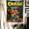 Crash Bandicoot GAME Wall Tapestry Aesthetic Wall Hanging Printed Fabric Blanket Decorative Tapestries for Bedroom Living Room Home Decor
