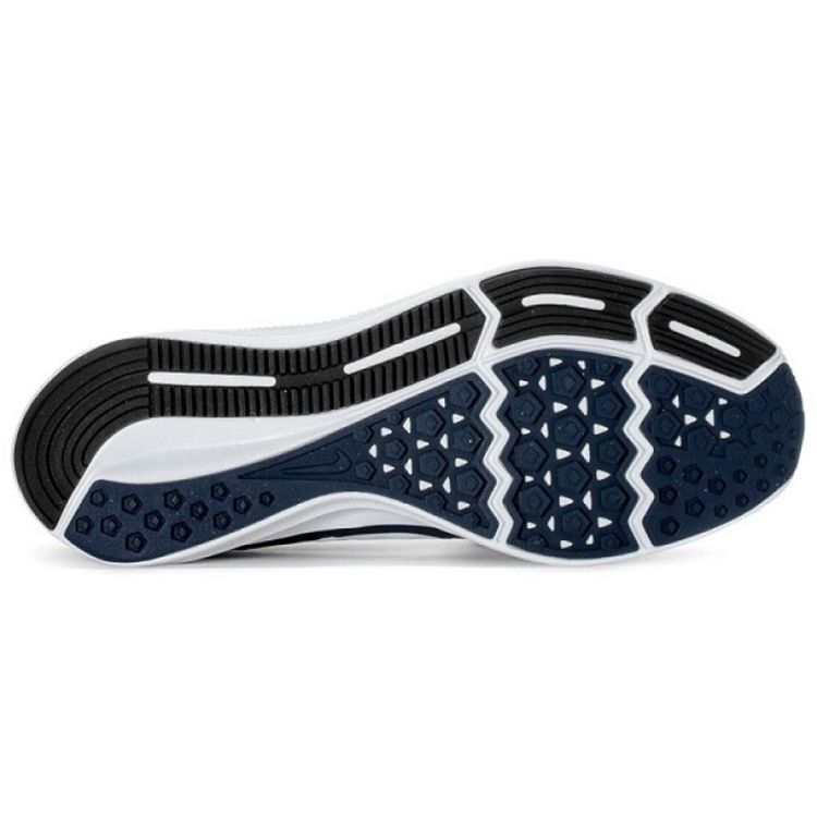 Nike Кроссовки мужские повседневные для бега Downshifter 7 с легкой амортизацией, нескользящей подошвой, прочные, низкие, темно-синие 852459-400