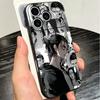 A-Атака Титанов Аниме Мягкий Чехол для Телефона для iPhone 16 16E 17 Air 15 Pro Max 14 Plus 13 Mini 11 12 7 Черный Чехол Задняя Панель