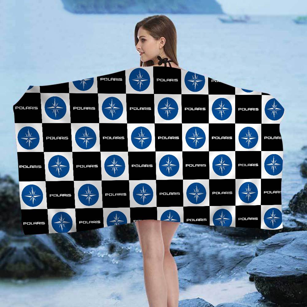 P-Polaris Microfiber Printed Beach Towel Mountain Climbing Yoga Beach Swimming Running Absorbent Soft Towel