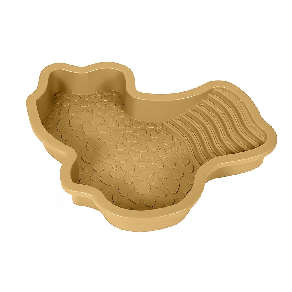 Plastic Turtle Soaking Tub with Ramp Reptiles Water Dish Turtle Water Pool  All Seasons