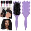 Curls Define Styling Brush Boar Bristle Detangling Hair Brush Tangled Hair Comb Shaping Defining Curls Barber Salon Styling Tool