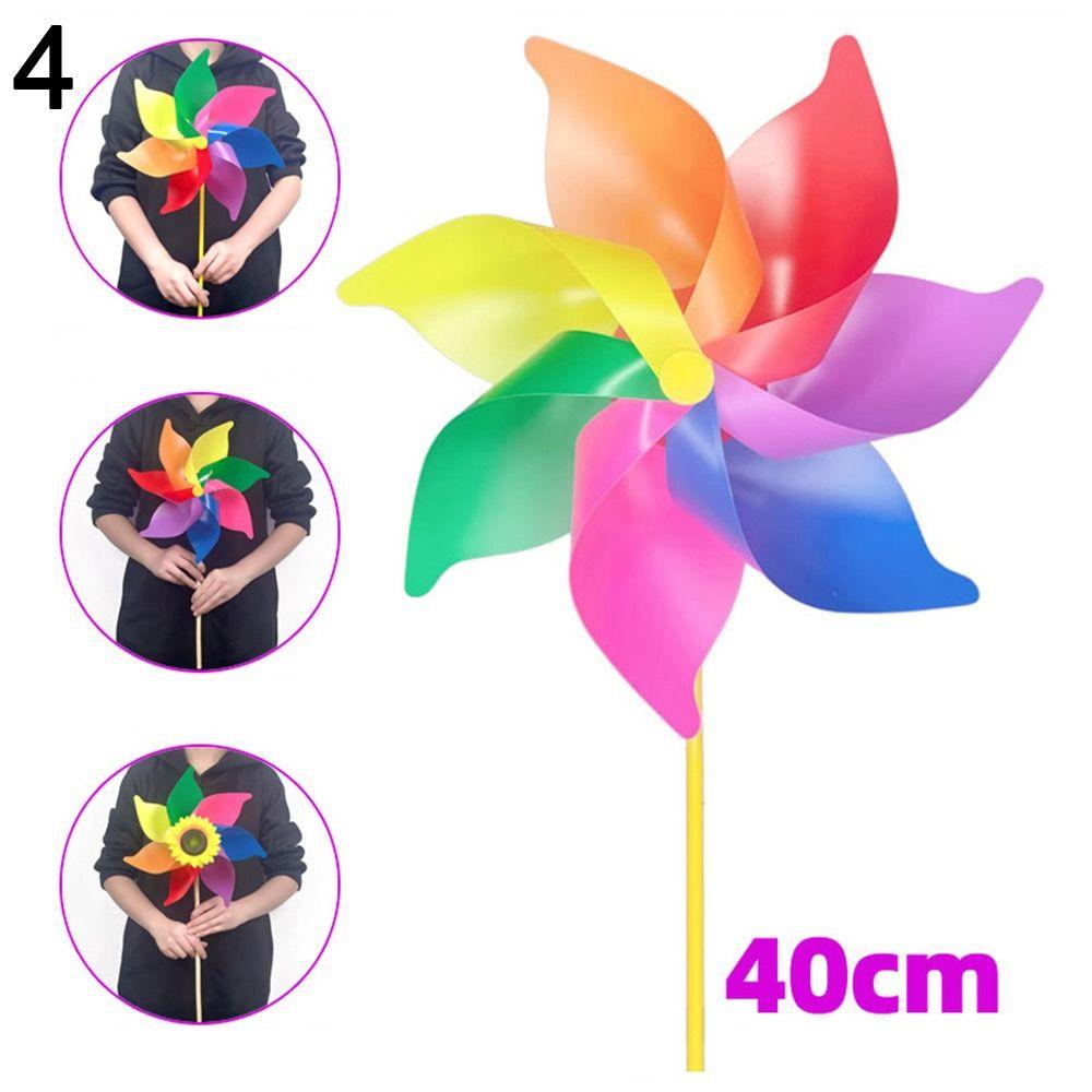 Игрушки Красочные Подсолнухи Ветряные мельницы DIY Ветряные вертушки Макет Игрушки Пластиковые Ветряные вертушки