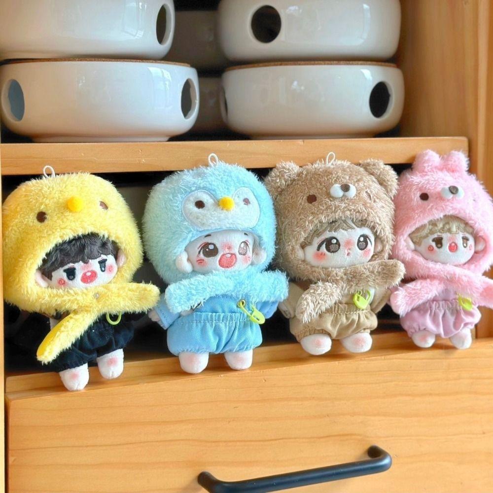Duck Bear Idol Plush Doll Hat Penguin 10CM Cotton Doll‘s Clothes  Girls