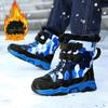 Зимние хлопковые ботинки для мальчиков с флисом и утолщенные теплые хлопковые туфли износостойкие и нескользящие, для холодной зимы на Северо-Востоке, теплые детские s