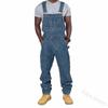 Men's Plus Size Pocket Jeans Overall Jumpsuit Streetwear Overall Suspender Pants