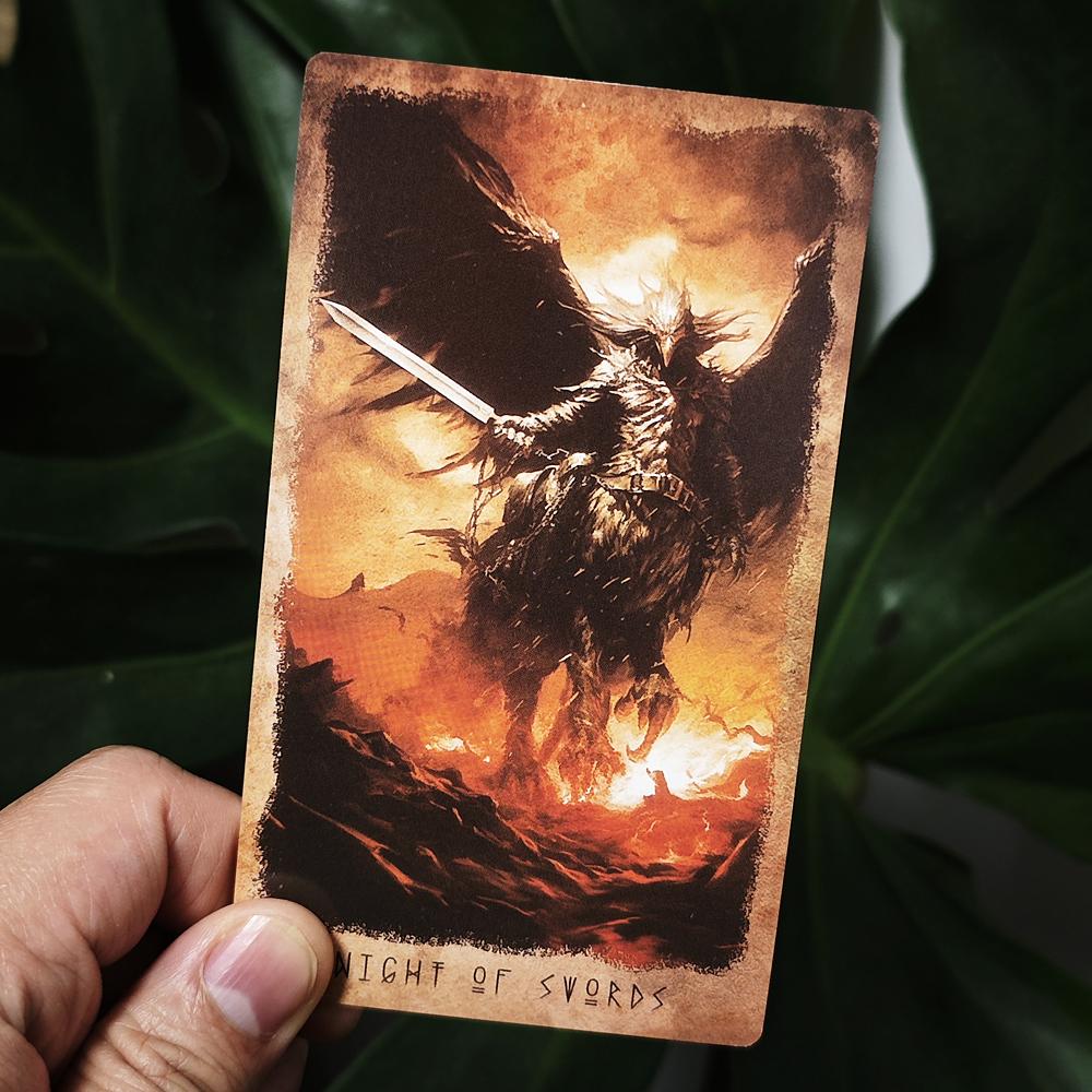 12*7 см Таро HoroScare в жесткой коробке, 80 карт Таро с красными позолоченными краями, по системе RWS