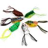 6PCS Frog Lures Topwater Fishing Lures Soft Baits for Sneakhead Fish Freshwater Saltwater Fishing
