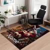 Custom Name Christmas Santa Claus Printed Carpet, for Office Chair Living Room Bedroom Kitchen Room Decor Gifts.