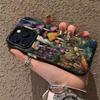 Модный дизайн с рисунком грибов чехол для телефона подходит для iPhone 17 16 15 14 13 12 11 Pro/Max/Plus ударопрочный и защищающий от падений