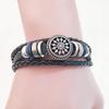 Pu Vintage Infinity Charm Wrap Мужской Женский Браслет Ювелирные Изделия Панк Стиль