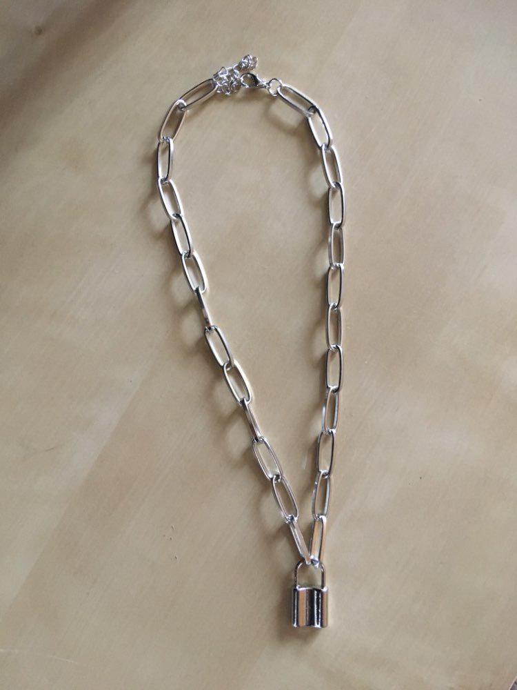 Ожерелье с замком-чокером, многослойная цепь на шее с замком, панк-ювелирное украшение, женское ожерелье с замком-ключом для женщин, подарок ADM