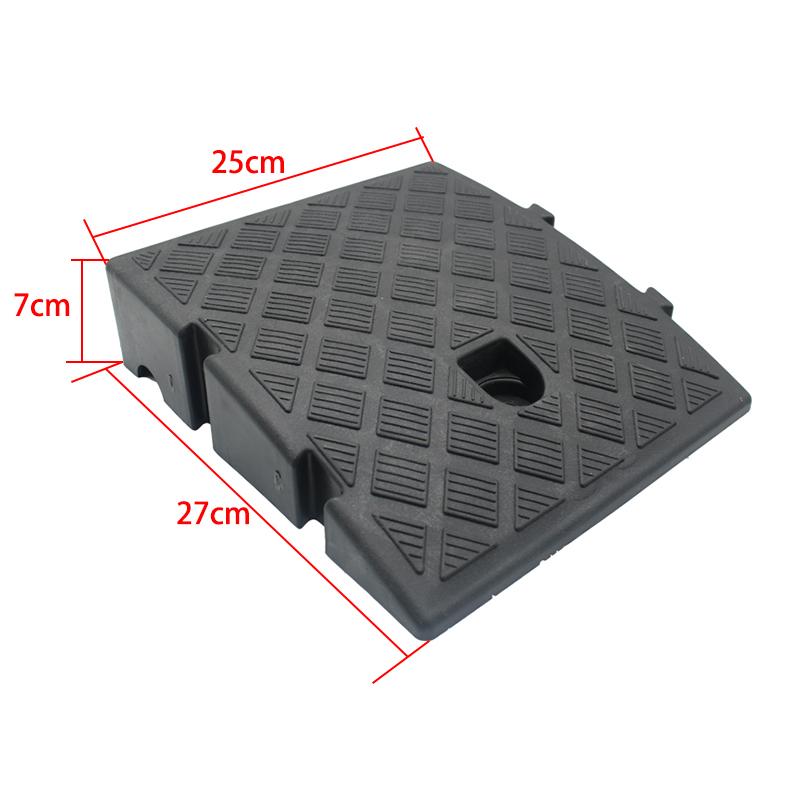Car Bike Motorcycle Wheelchair Curb Ramp Portable Lightweight Curb Ramps Heavy Duty Plastic Threshold Ramp Mat Pad