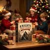 Christmas Advent Box Medieval Knight Calendar with 24 Acrylic Decorations Adults Calendar Day Xmas Countdown Box Holiday Party Collectible Gift