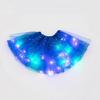 LED Fairy Lights Sequin Star & Moon Mesh Skirt for Kids - Glowing Performance Dancewear