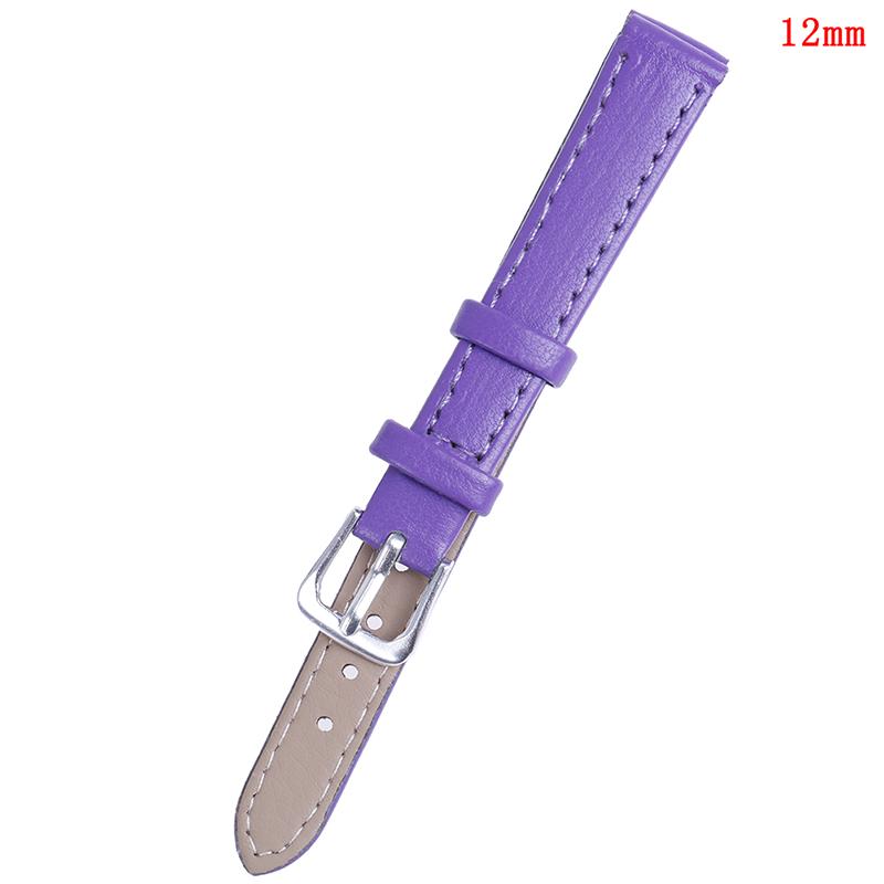 Ремешок для часов из искусственной кожи 12 мм, ремешок для часов ярких цветов, ремешки для часов