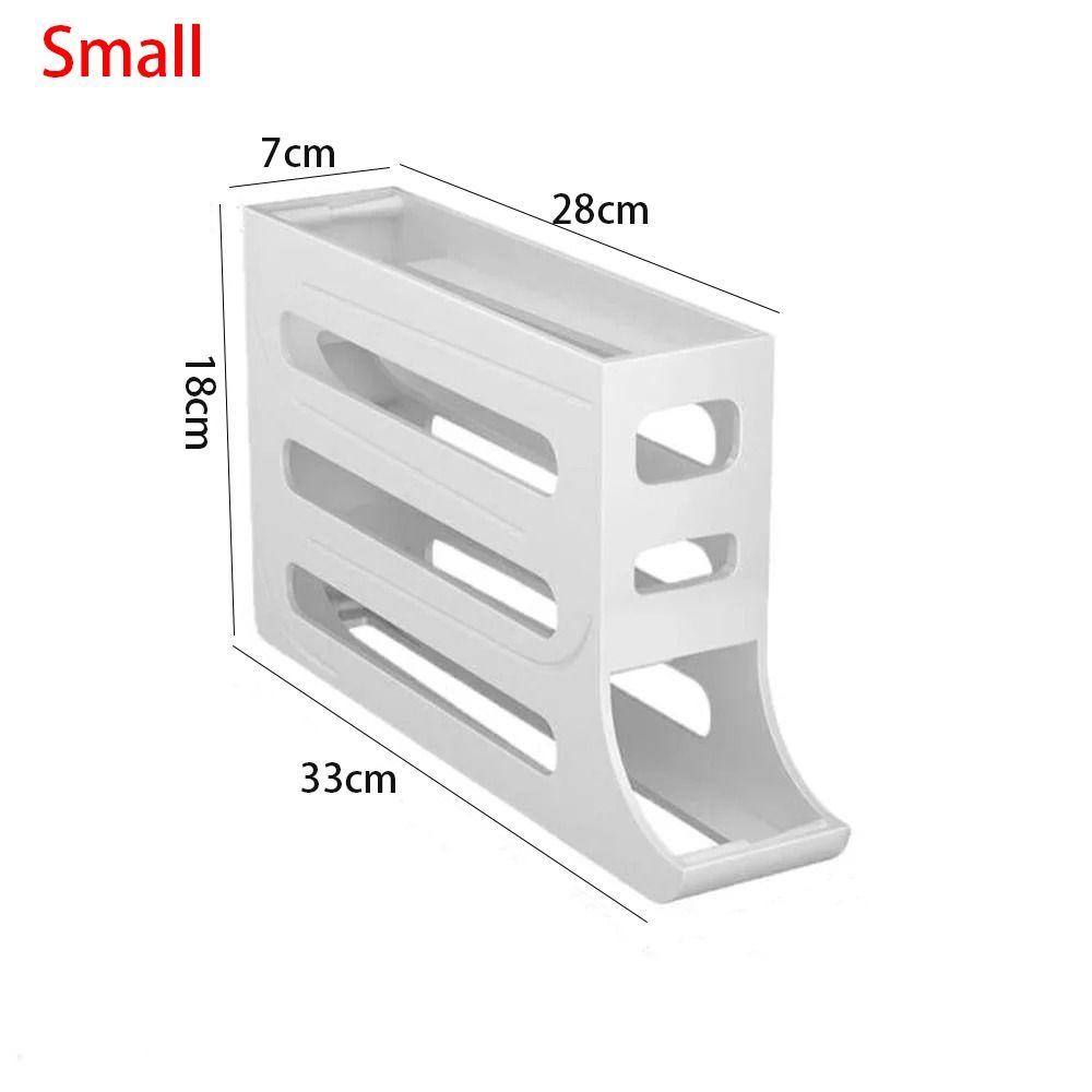 Слайд-органайзер Автоматический ролик для яиц Большая емкость для холодильника Ящик для хранения яиц Диспенсер для яиц