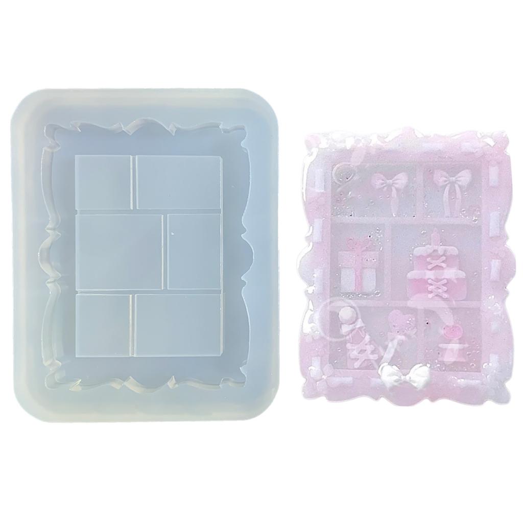 Silicone Mold for Crafting Custom Photo Frame Easy To Clean Frame Quicksand Mold Flexible Moulds for Craft Enthusiasts